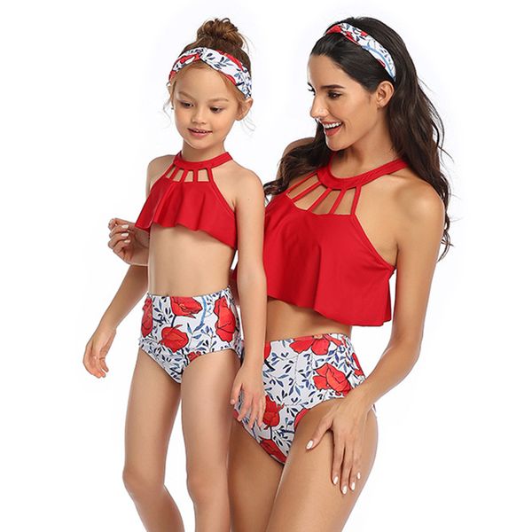 women's swimwear ruffle high waist swimsuit kids bikini set mother and daughter swim cloth 2021 women girl two piece swimming suit for, White;black
women's swimwear ruffle high waist swimsuit kids bikini set mother and daughter swim cloth 2021 women girl two piece swimming suit for, White;black