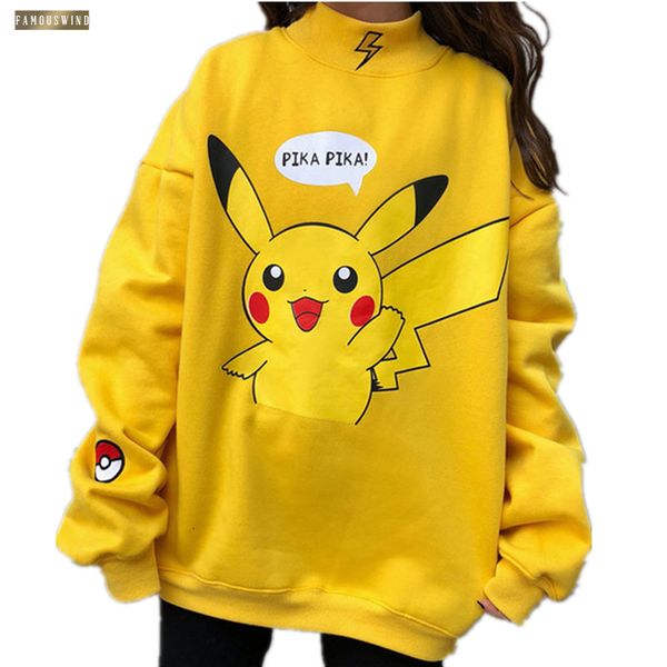 cartoon autumn women hoodies turtleneck pikachu print sweatshirts harajuku fashion kawaii couples pullovers drop shipping, Black
cartoon autumn women hoodies turtleneck pikachu print sweatshirts harajuku fashion kawaii couples pullovers drop shipping, Black