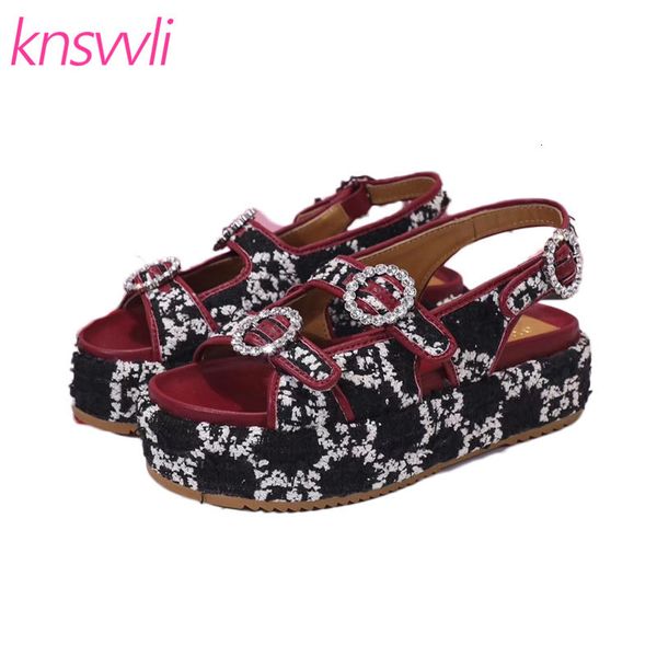 rhinestone thick sole women buckle beach ladies letter embroidery platform sandals woman mixed color summer shoes, Black
rhinestone thick sole women buckle beach ladies letter embroidery platform sandals woman mixed color summer shoes, Black