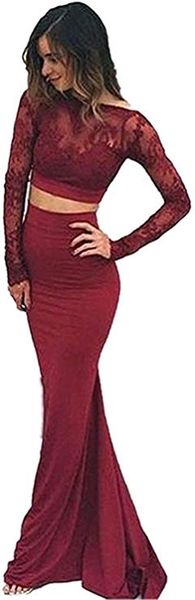 burgundy christmas two pieces graduation backless prom dress club wear cocktail party long sleeves lace appliqued bridesmaid dre, White;black
burgundy christmas two pieces graduation backless prom dress club wear cocktail party long sleeves lace appliqued bridesmaid dre, White;black