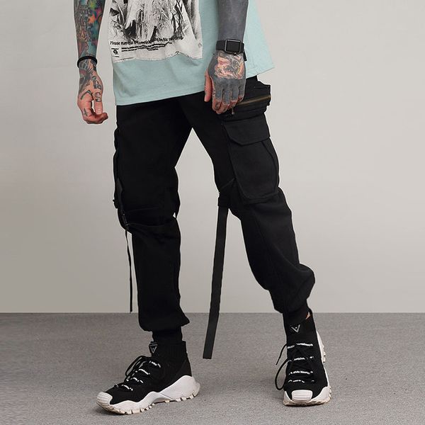 men's pants men casual cotton camouflage male streetwear fashion hip hop cargo pant jogger harem trousers sweatpants, Black
men's pants men casual cotton camouflage male streetwear fashion hip hop cargo pant jogger harem trousers sweatpants, Black