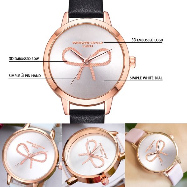 lvpai brand 2018 new 3d bow rose gold girl wristwatch ladies creative leather quartz women dress watches, Slivery;brown
lvpai brand 2018 new 3d bow rose gold girl wristwatch ladies creative leather quartz women dress watches, Slivery;brown