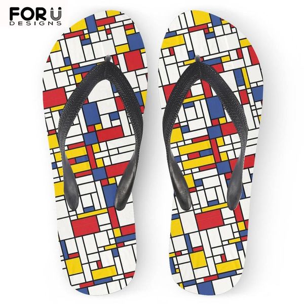 forudesigns new modern colorful mondrian grid 3d printing soft flats women flip flops summer beach sandals casual home slippers, Black
forudesigns new modern colorful mondrian grid 3d printing soft flats women flip flops summer beach sandals casual home slippers, Black
