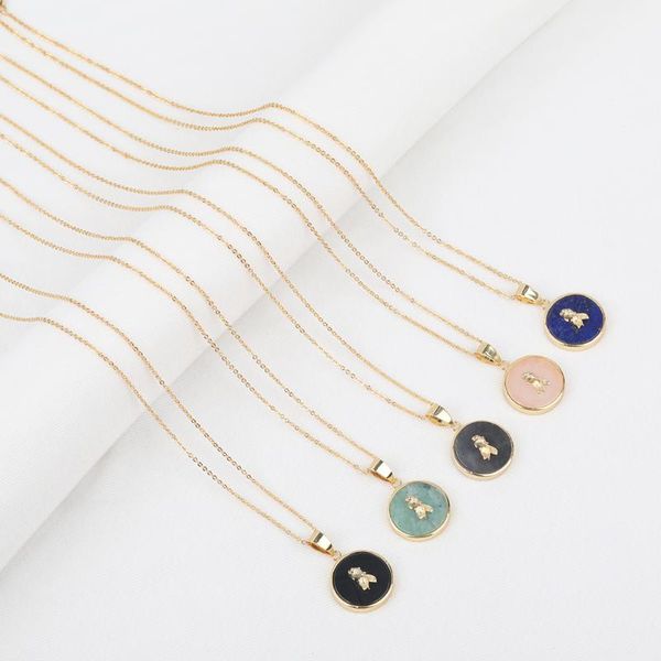 chains 5pcs/lot natural pink quartz lapis labradorite paved bird pattern charm round pendant gold necklace handmade jewelry, Silver
chains 5pcs/lot natural pink quartz lapis labradorite paved bird pattern charm round pendant gold necklace handmade jewelry, Silver