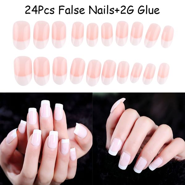 24pcs 3 types full cover french false nail tips natural light pink fake nails art manicure tool with glue, Red;gold
24pcs 3 types full cover french false nail tips natural light pink fake nails art manicure tool with glue, Red;gold