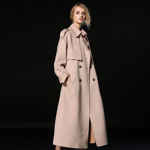long woolen blends cashmere coats for women 2019 autumn winter ladies jackets plus size overcoats trench style double beige, Black
long woolen blends cashmere coats for women 2019 autumn winter ladies jackets plus size overcoats trench style double beige, Black