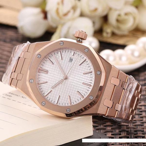 automatic movement royal watch men black white dial 18k gold band male watch montre homme, Slivery;brown
automatic movement royal watch men black white dial 18k gold band male watch montre homme, Slivery;brown