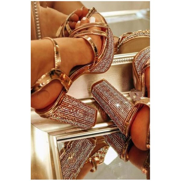 women transparent sandals ladies super high heel slippers gold color open toes thick heel fashion female pump summer shoes, Black 
women transparent sandals ladies super high heel slippers gold color open toes thick heel fashion female pump summer shoes, Black