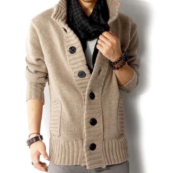 zogaa 2019 autumn winter men's sweater stand collar cardigan coat lycra spandex men outwear warm knitted jacket casual sweaters, White;black
zogaa 2019 autumn winter men's sweater stand collar cardigan coat lycra spandex men outwear warm knitted jacket casual sweaters, White;black