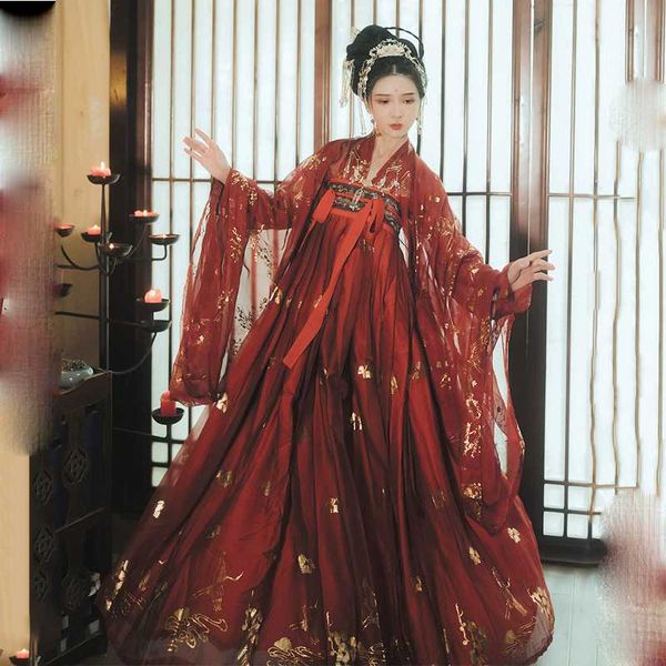 2020 red hanfu dress folk dance costume chinese traditional national fairy costume ancient han dynasty princess stage outfits, Black;red
2020 red hanfu dress folk dance costume chinese traditional national fairy costume ancient han dynasty princess stage outfits, Black;red