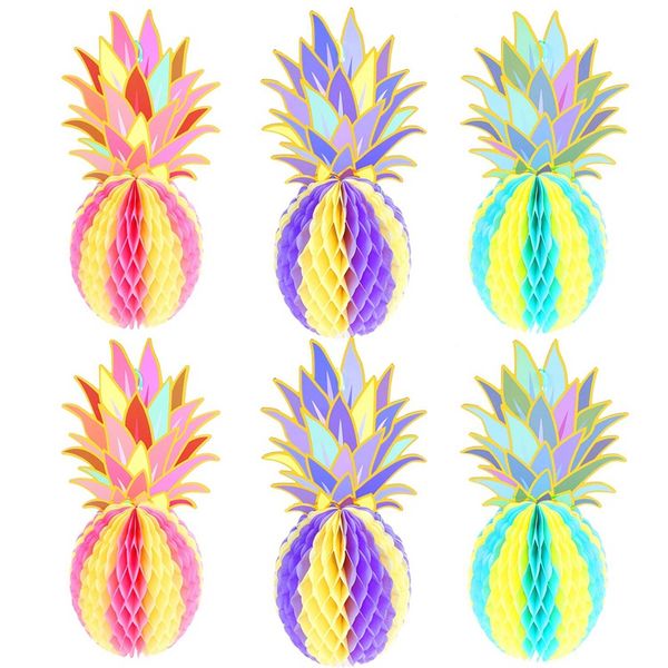6 pcs 12 inch colorful pineapple honeycomb centerpieces, tissue paper pineapple table hanging decoration for tropical hawaiian l
6 pcs 12 inch colorful pineapple honeycomb centerpieces, tissue paper pineapple table hanging decoration for tropical hawaiian l
