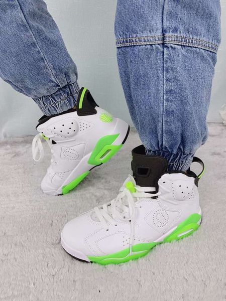 men 2019 6 oregon ducks pe shoes white and black green 6s sneaker