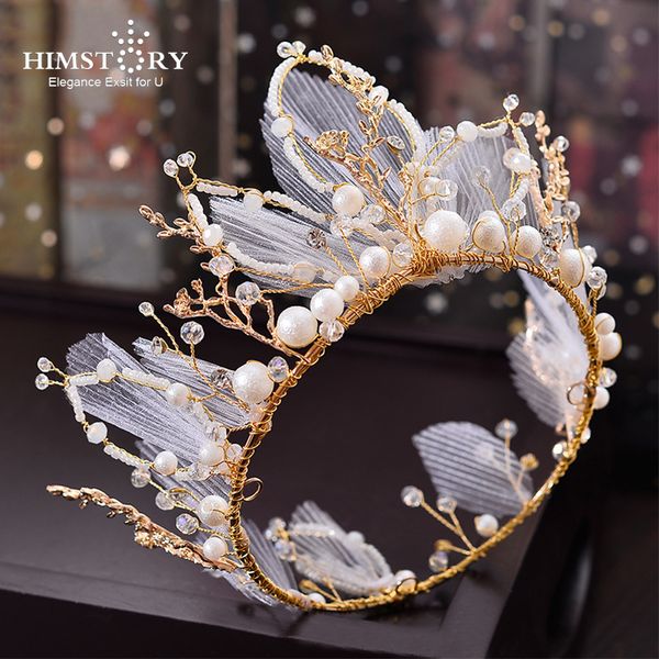 himstory fashion handmade round princess crown tiaras princess beads pearl wedding bridal hair accessories hair jewelry, Golden;white
himstory fashion handmade round princess crown tiaras princess beads pearl wedding bridal hair accessories hair jewelry, Golden;white