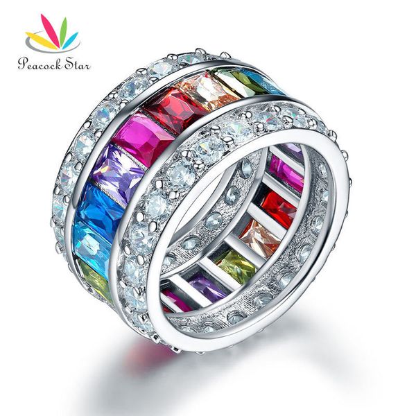 peacock star multi-color stone band wedding anniversary solid 925 sterling silver ring jewelry cfr8241 j190716, Slivery;golden
peacock star multi-color stone band wedding anniversary solid 925 sterling silver ring jewelry cfr8241 j190716, Slivery;golden