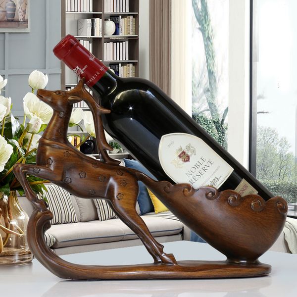 oussirro creative crafts resin red wine holder frame horse deer antlers room decoration cattle porcelain animal figurines
oussirro creative crafts resin red wine holder frame horse deer antlers room decoration cattle porcelain animal figurines