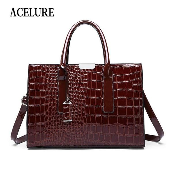 acelure alligator pu leather shoulder bags for women solid color hard handle handbags ladies high-capacity crossbody bags totes
acelure alligator pu leather shoulder bags for women solid color hard handle handbags ladies high-capacity crossbody bags totes