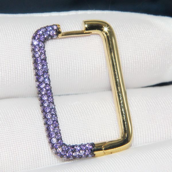 sljely real s925 sterling silver gold color single purple zirconia geometric rectangle earring 1pc for women fashion fun jewelry
sljely real s925 sterling silver gold color single purple zirconia geometric rectangle earring 1pc for women fashion fun jewelry