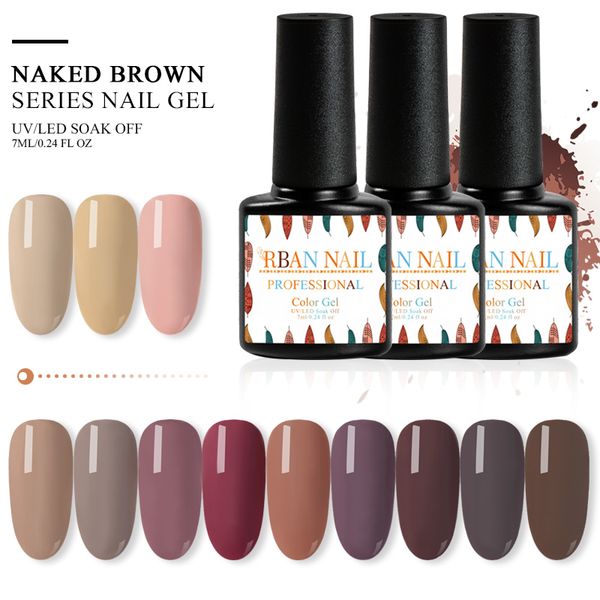 rban nail nail gel polish nude brown color series varnish polish set hybrid semi permanent uv art decoration varnish, Red;pink
rban nail nail gel polish nude brown color series varnish polish set hybrid semi permanent uv art decoration varnish, Red;pink