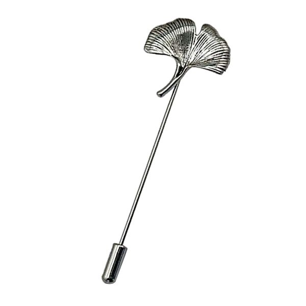 vintage ginkgo leaf brooch stick pin tie hat scarf badge breastpin, Gray
vintage ginkgo leaf brooch stick pin tie hat scarf badge breastpin, Gray