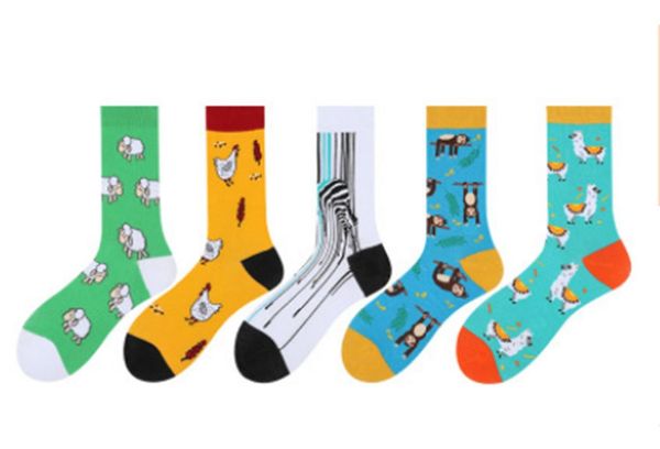 men and women personality trend stocks camel animal chicken monkey pattern cotton socks, Black
men and women personality trend stocks camel animal chicken monkey pattern cotton socks, Black