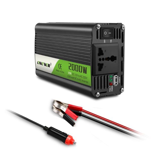 usb charge 2000w wadc 12v to ac 220v portable comprehensive car power inverter charger converter adapter modified sine wave
usb charge 2000w wadc 12v to ac 220v portable comprehensive car power inverter charger converter adapter modified sine wave