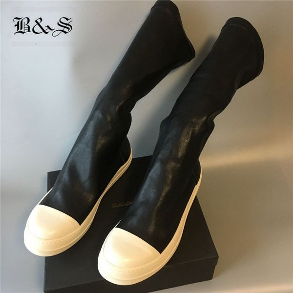 black& street handmade street flat shoes leather stretch fabric high sock boots slip on slim trainer sock boots
black& street handmade street flat shoes leather stretch fabric high sock boots slip on slim trainer sock boots