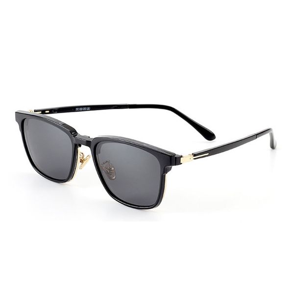 half frame stylish square non-prescription eyeglasses glasses clear lens eyewear clip on polarized sunglasses men women, Black
half frame stylish square non-prescription eyeglasses glasses clear lens eyewear clip on polarized sunglasses men women, Black