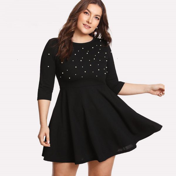 ladies dresses womens clothing black round neck spring dress plus size women pearl beading fit large sizes casual empire elegant dress, Black;gray
ladies dresses womens clothing black round neck spring dress plus size women pearl beading fit large sizes casual empire elegant dress, Black;gray