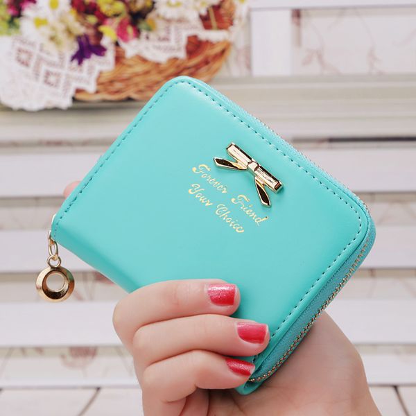 2019 new style korean-style bag women's coin bag simple bow purse zipper wallet short women's, Red;black
2019 new style korean-style bag women's coin bag simple bow purse zipper wallet short women's, Red;black
