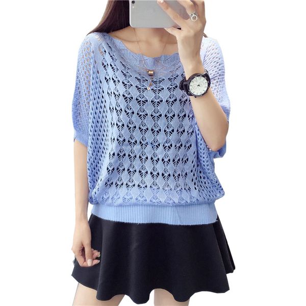sweaters women 2019 new fashion summer autumn loose hollow out bat sleeve knit thin pullover cloth vestidos lxj039, White;black
sweaters women 2019 new fashion summer autumn loose hollow out bat sleeve knit thin pullover cloth vestidos lxj039, White;black