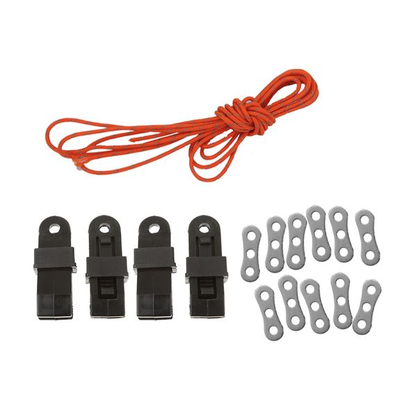 1pc reflective tent cord 20 meters + 4pcs awning tent canopy tarp clips + 10pcs rope tensioner adjustable tool
1pc reflective tent cord 20 meters + 4pcs awning tent canopy tarp clips + 10pcs rope tensioner adjustable tool