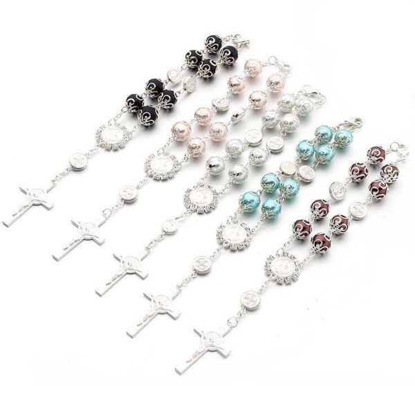 cross pendant beaded bracelet jesu christianism baby shower supplies religion wedding gifts rosary bracelet charm bracelet religious jewelry, Golden;silver
cross pendant beaded bracelet jesu christianism baby shower supplies religion wedding gifts rosary bracelet charm bracelet religious jewelry, Golden;silver