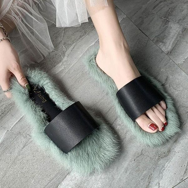 ladies colorful fur fluffy slippers women's cute plush furry flip flops women's sandals outdoor platform-bottom lazy shoes, Black
ladies colorful fur fluffy slippers women's cute plush furry flip flops women's sandals outdoor platform-bottom lazy shoes, Black