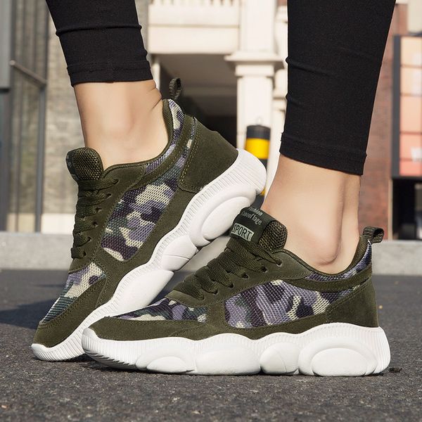 women casual shoes breathable camouflage mesh shoes women classic sneakers outdoor training fitness sport, Black
women casual shoes breathable camouflage mesh shoes women classic sneakers outdoor training fitness sport, Black