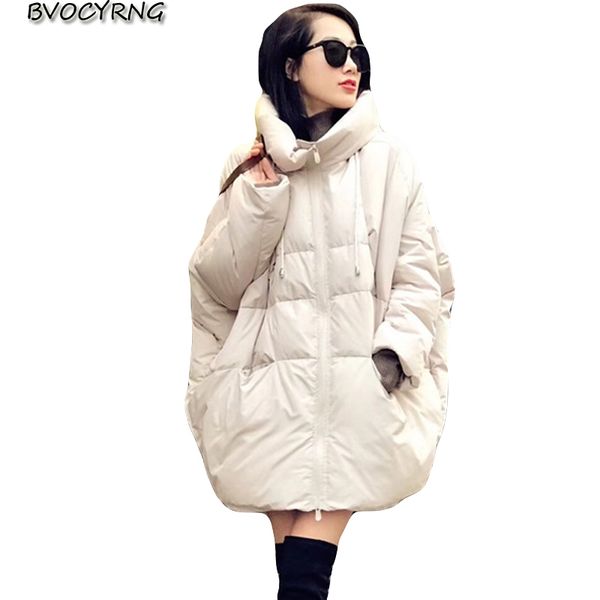 2018 european winter new hooded loose bread clothing women fashion a word cloak long thick down jacket coat female winter, Black
2018 european winter new hooded loose bread clothing women fashion a word cloak long thick down jacket coat female winter, Black