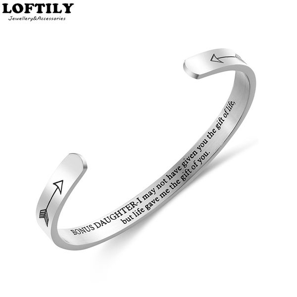 6mm bonus daughter stainless steel cuff bracelet bangles jewelry gift for women daughter family jewelry engraved mantra bracelet, Black
6mm bonus daughter stainless steel cuff bracelet bangles jewelry gift for women daughter family jewelry engraved mantra bracelet, Black