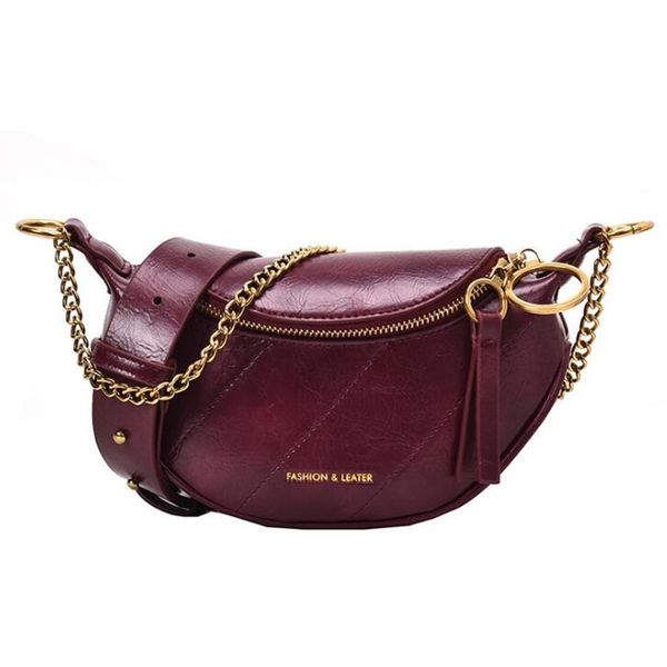 women crossbody bag fashion semicircle saddle bags with chains pu leather shoulder bags for female handbags bolsas
women crossbody bag fashion semicircle saddle bags with chains pu leather shoulder bags for female handbags bolsas