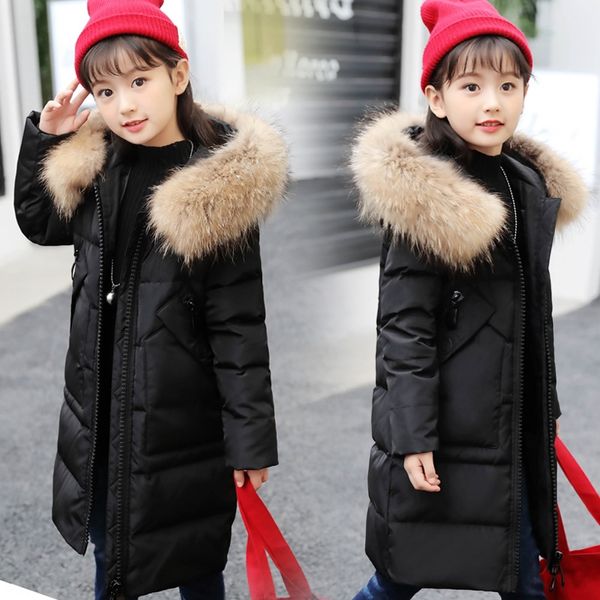 girls down jacket coat ' medium and long thickened girls' down jacket children's wear medium and large children's winter, Blue;gray
girls down jacket coat ' medium and long thickened girls' down jacket children's wear medium and large children's winter, Blue;gray