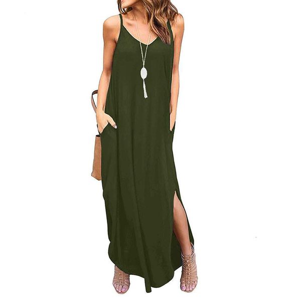 meisje zomer lange jurk elegante vrouwen mouwloze sling boho beach dress cover up zomer maxi casual losse bandjes jurken, Black;gray
meisje zomer lange jurk elegante vrouwen mouwloze sling boho beach dress cover up zomer maxi casual losse bandjes jurken, Black;gray