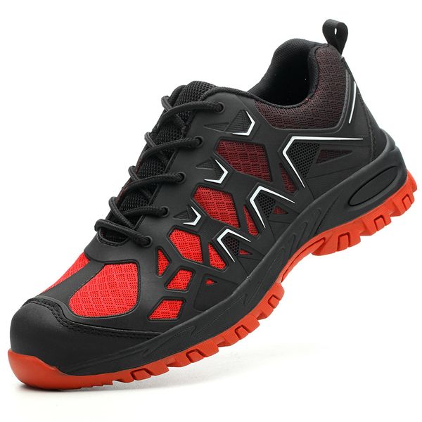 mens plus size breathable steel toe caps safety shoes outdoor working shoe platform security boots worker seguridad, Black
mens plus size breathable steel toe caps safety shoes outdoor working shoe platform security boots worker seguridad, Black