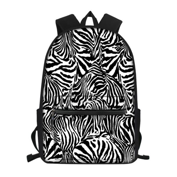 thikin black and white zebra pattern teen boys girls backpack kids back to school bagpack large women men travel backpacks drop
thikin black and white zebra pattern teen boys girls backpack kids back to school bagpack large women men travel backpacks drop