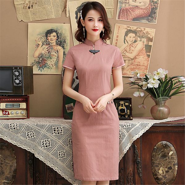 satin qipao elegant classic short sleeve cheongsam novelty print flower vestidos vintage solid color chinese dress, Red
satin qipao elegant classic short sleeve cheongsam novelty print flower vestidos vintage solid color chinese dress, Red