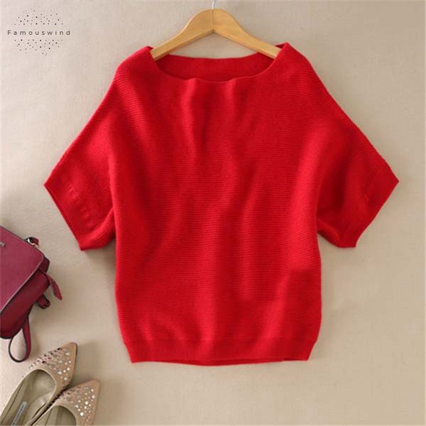cashmere sweater women loose casual shirt big bat short sleeved kintted soft and comfortable pullovers drop shipping, White;black
cashmere sweater women loose casual shirt big bat short sleeved kintted soft and comfortable pullovers drop shipping, White;black