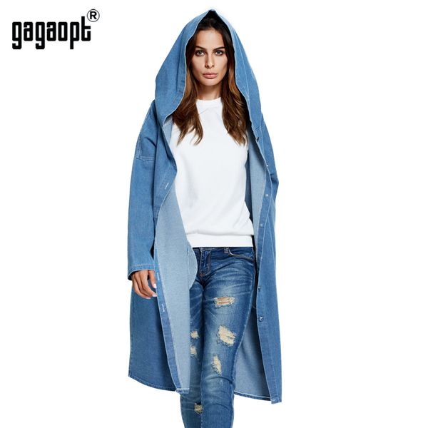 gagaopt streetwear coats 2018 autumn women solid color long hooded trench plus size single breasted denim pocket coat size, Tan;black
gagaopt streetwear coats 2018 autumn women solid color long hooded trench plus size single breasted denim pocket coat size, Tan;black