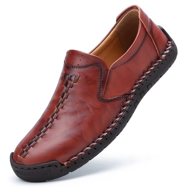 new leather mens shoes casual loafers breathable mocassin male light flats soft driving footwear big size 48, Black
new leather mens shoes casual loafers breathable mocassin male light flats soft driving footwear big size 48, Black