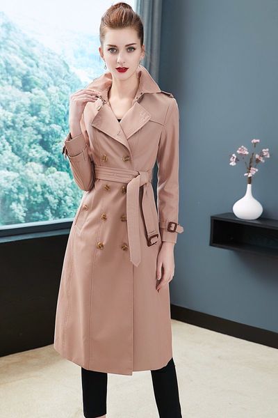 women's trench coats long classic windbreaker waterproof british new high-end english style autumn winter gabadian solid color casual c, Tan;black
women's trench coats long classic windbreaker waterproof british new high-end english style autumn winter gabadian solid color casual c, Tan;black
