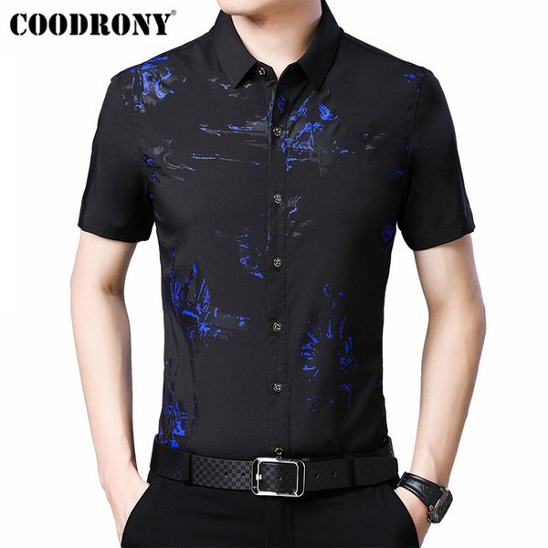 coodrony 2019 summer cool fashion print shirt men slim fit short sleeve men shirt business casual shirts camisa masculina s96023, White;black
coodrony 2019 summer cool fashion print shirt men slim fit short sleeve men shirt business casual shirts camisa masculina s96023, White;black