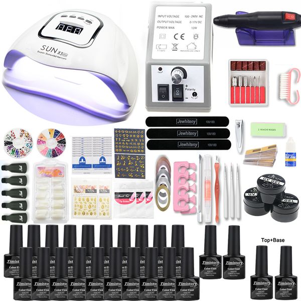 gel nail set with 80w uv led nail lamp optional 20/10 color gel polish with base coat extension electric drill kit
gel nail set with 80w uv led nail lamp optional 20/10 color gel polish with base coat extension electric drill kit