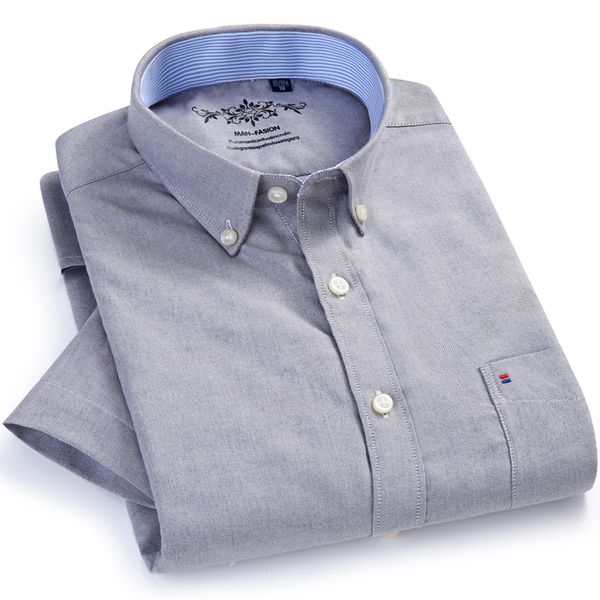 men's casual shirts oxford short sleeve summer single patch pocket comfortable standard-fit button-down thin solid shirt, White;black
men's casual shirts oxford short sleeve summer single patch pocket comfortable standard-fit button-down thin solid shirt, White;black