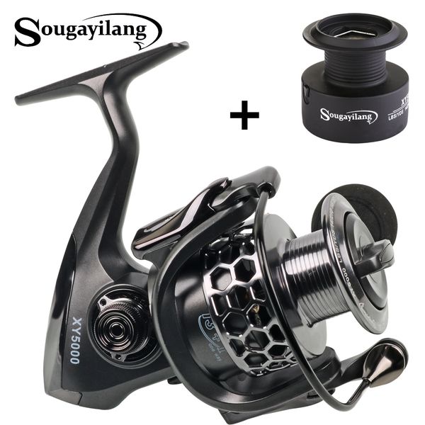 sougayilang spinning fishing reel with spare spool 13+1bb 1000-5000 series fishing coil reel wheel carretilhas reel de pesca
sougayilang spinning fishing reel with spare spool 13+1bb 1000-5000 series fishing coil reel wheel carretilhas reel de pesca